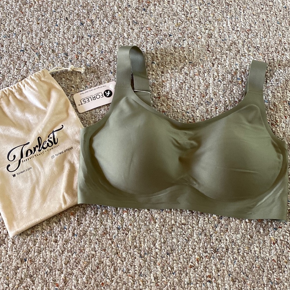 Sage Green Forlest Jelly Gel Wireless Bra